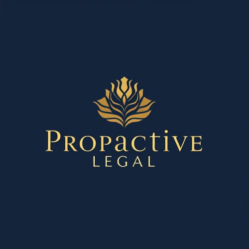 AI Design for Create a logo design for my legal profession which is called "Proactive Legal". It must contain some unique beautiful design