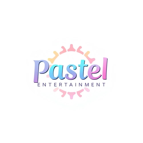 AI Design for studio logo for pastel entertainment (simple colors)