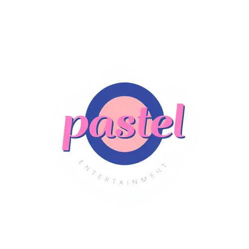 AI Design for studio logo for pastel entertainment (simple colors)