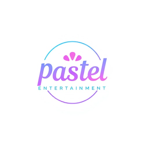 AI Design for studio logo for pastel entertainment (simple colors)