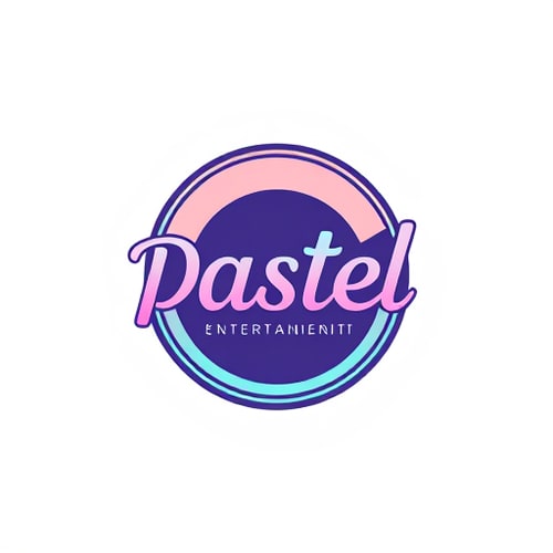 AI Design for studio logo for pastel entertainment (simple colors)