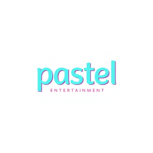 AI Design for studio logo for pastel entertainment (simple colors)