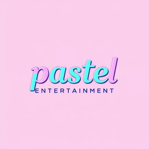 AI Design for studio logo for pastel entertainment (simple colors)
