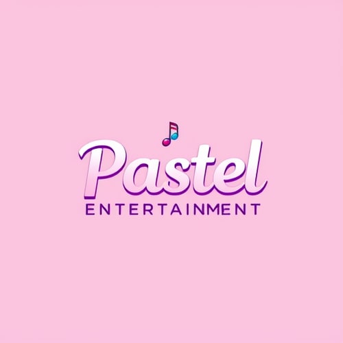 AI Design for studio logo for pastel entertainment (simple colors)