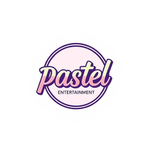 AI Design for studio logo for pastel entertainment (simple colors)