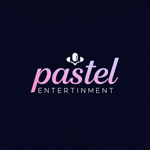 AI Design for studio logo for pastel entertainment (simple colors)