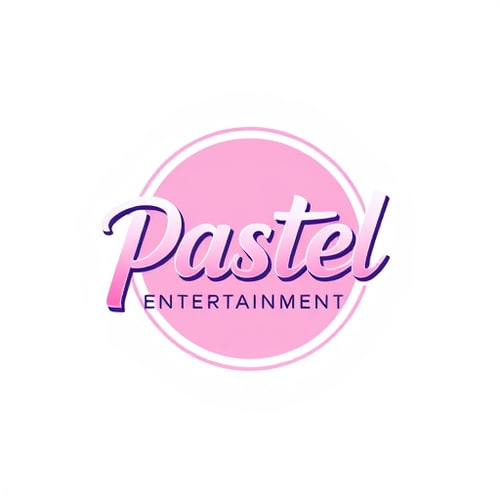 AI Design for studio logo for pastel entertainment (simple colors)