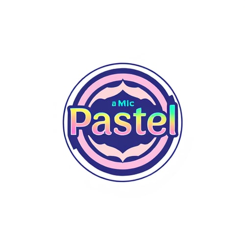 AI Design for music label logo for pastel entertainment (simple colors)