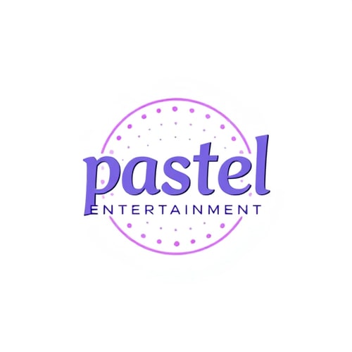 AI Design for music label logo for pastel entertainment (simple colors)