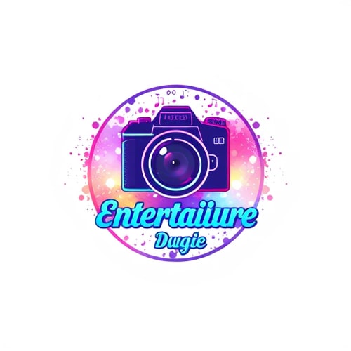 AI Design for company name : pastel entertainment with camera ,music ,edits