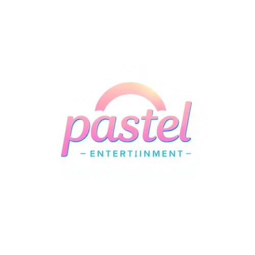 AI Design for studio logo for pastel entertainment (simple colors)
