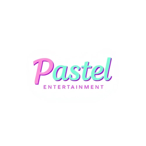AI Design for studio logo for pastel entertainment (simple colors)