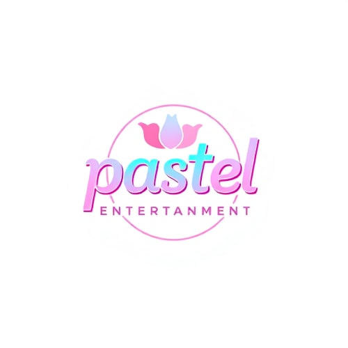 AI Design for studio logo for pastel entertainment (simple colors)