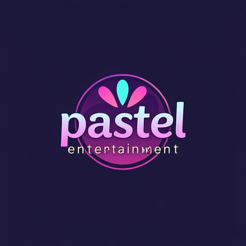 AI Design for studio logo for pastel entertainment (simple colors)