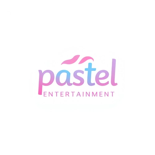 AI Design for studio logo for pastel entertainment (simple colors)
