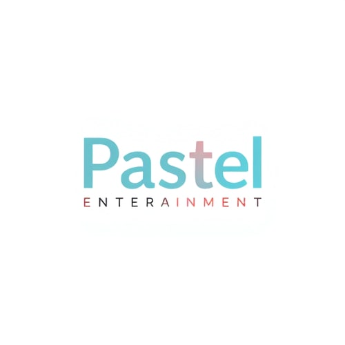 AI Design for studio logo for pastel entertainment (simple colors)