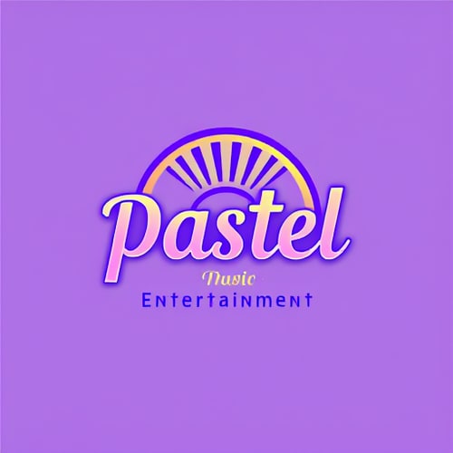 AI Design for studio logo for pastel entertainment (simple colors)