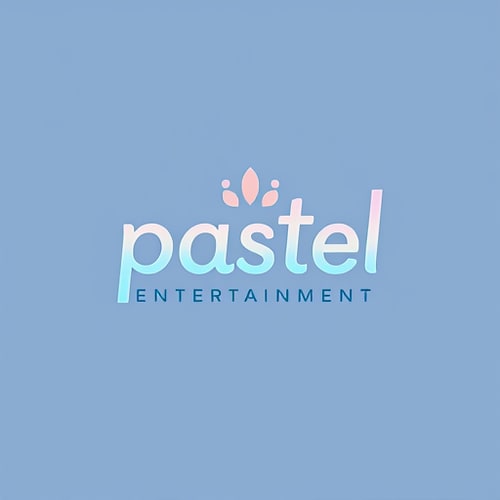 AI Design for studio logo for pastel entertainment (simple colors)