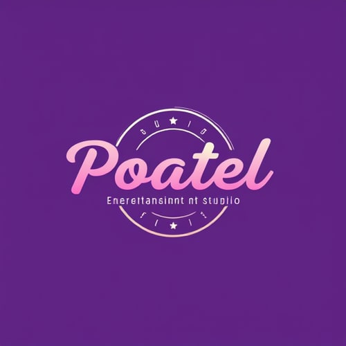 AI Design for pastel entertainment for studio (simple colors)