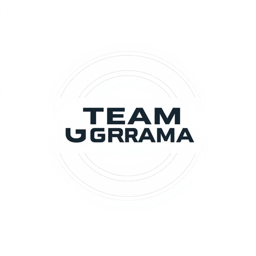 AI Design for Write TEAM GERAMA in between the circles