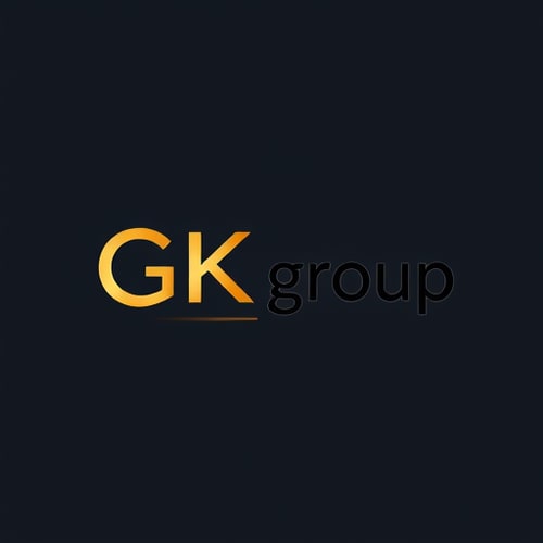 AI Design for new logo design for the name GK group with a modern a classic touch