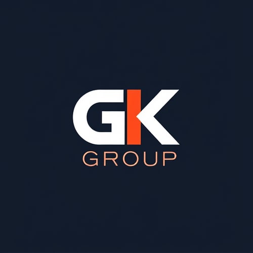 AI Design for new logo design for the name GK group