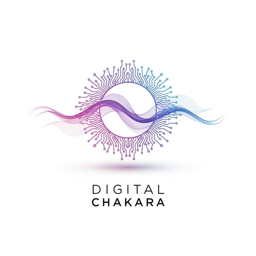 AI Design for Design a creative and modern logo for “Digital Chakara”. The chakra should look artistic, energetic, and digital with soft glowing gradients. Include feminine and elegant touch with pastel purple, pink, and blue tones. Clean, minimal, and unique branding style.