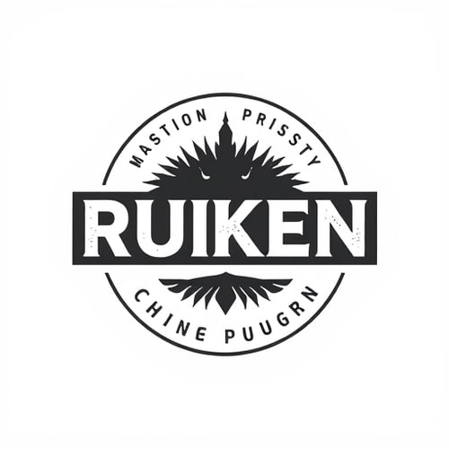 AI Design for create typographic logo for RUKEN more create 