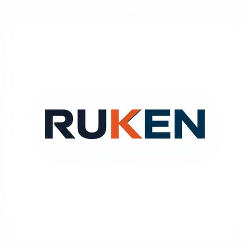 AI Design for create typographic logo for RUKEN more create with letter RK
