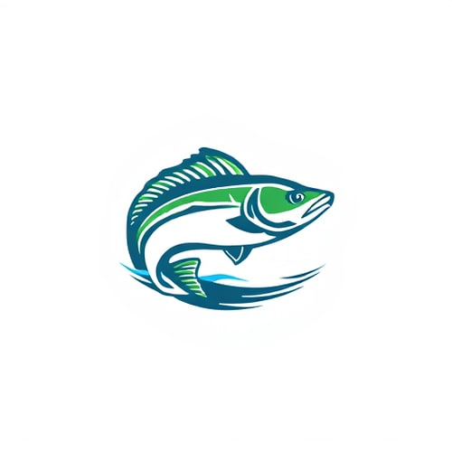 AI Design for logo fishing