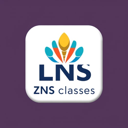 AI Design for a lms app logo for a Company Named ZNS classes