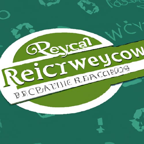 AI Design for Create a typography-based logo for 'SCRAPWAY RECYCLER' with a distinctive, scrap-inspired design. Arrange the letters in a creative and unique way to reflect the theme of recycling. The overall style should convey an industrial and eco-friendly vibe. Use earthy tones such as greens, browns, and metallic shades to emphasize the recycling and sustainability concept.