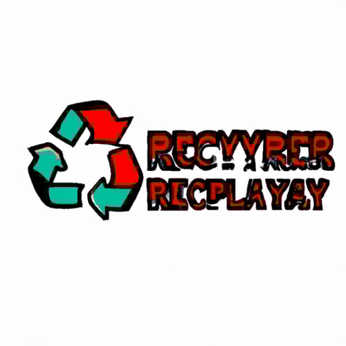 AI Design for create a typhography logo named "SCRAPWAY RECYCLER" , adjust font in a scrap look and recycler should look like to recycle scrap into new