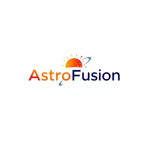 AI Design for Design a logi within text A and F. The brand name is AstroFusion. Make the logo is Represented Solar System