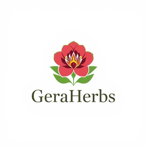 AI Design for think like you are expert logo designer and have 40+ years of experience who Design Creative & Unique logo. you know how to create a logo , follow all the rules of Designing, The Products name is: GeraHerbs The product is made out of pure Geranium (plant) oil