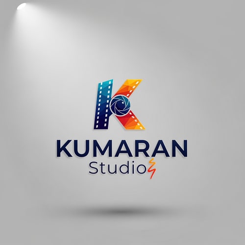 AI Design for i want "kumaran studio" this tittle logo related studio