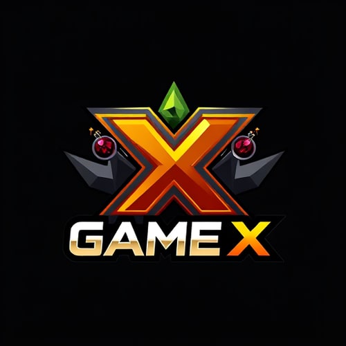 AI Design for i have a required a real money game web logo name of the brand id Game X