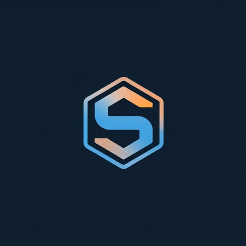 AI Design for design logo for structural designing firm. Letter S inside of five side pentagone