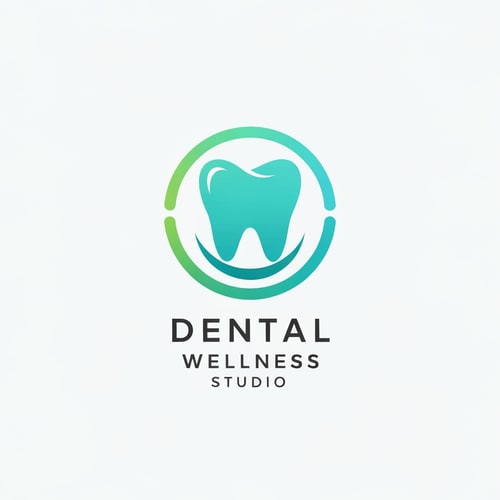 AI Design for Minimal, modern, and aesthetic logo design for "Dental Wellness Studio (DWS)". A sleek tooth icon where the lower curve subtly transforms into a smile arc, symbolizing happiness and wellness. The tooth is surrounded by a soft circular gradient ring, representing balance, harmony, and holistic care. Use vibrant yet soothing colors like aqua, teal, and fresh green. Typography should be clean, elegant, and modern, with DWS placed neatly below the icon. The overall style should feel premium, professional, and wellness-inspired, suitable for a high-end dental clinic.