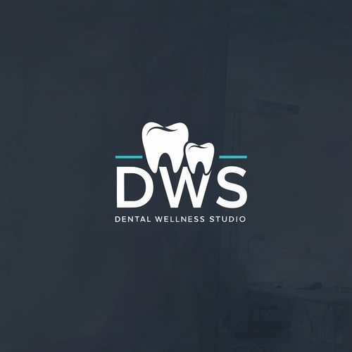 AI Design for DWS - Dental Wellness Studio.. for dental hospital logo using teeth