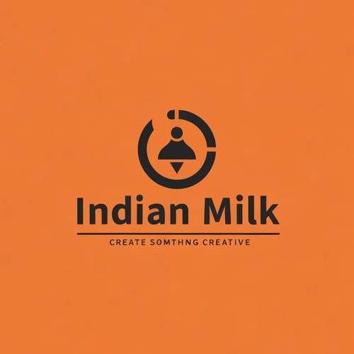 AI Design for hey create a logo of Indian Milk create something creative