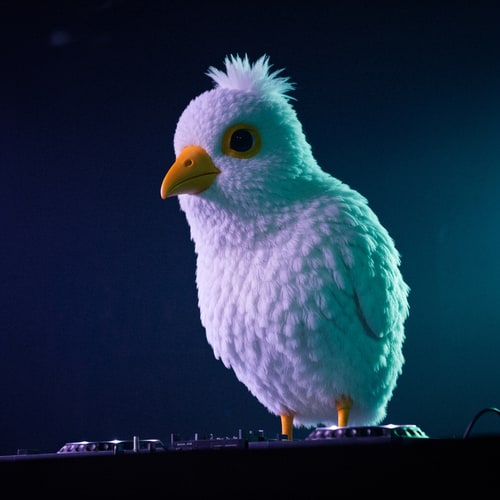 AI Design for Dodo Bird performing as DJ