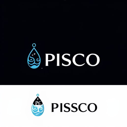AI Design for The logo should capture the premium essence of the brand name “PISCO”, which represents purity, freshness, and trust in mineral water. The design must feel modern, minimalistic, and sophisticated, avoiding unnecessary complexity. The concept should immediately give the impression of a high-end, luxury water brand, while maintaining simplicity that makes it easy to recognize on bottles, packaging, and promotional material.