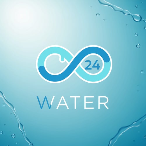 AI Design for Create a sleek, minimal logo for a packaged drinking water brand named WATER 24.
Design a stylized infinity loop that visually resembles a water drop — smooth curves, fluid shape, and continuous flow.
Place the number “24” neatly inside the infinity-water-drop icon, symbolizing purity available 24 hours.
Below the icon, place the word “WATER” in a futuristic, geometric, premium wordmark with perfect spacing.
Maintain a lightweight, minimal, perfectly balanced composition.

Color palette:
• pure blue
• soft cyan
• crisp white accents

Design rules:
• Ultra-clean vector style
• No shadows
• No 3D effects
• Smooth edges, perfect symmetry
• Professional FMCG bottled-water branding look

Background:
• glassy aqua gradient
• subtle water-texture feel
• bright, premium, high-quality finish