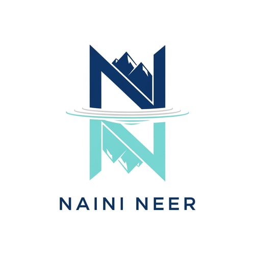 AI Design for Create a premium flat vector logo for the brand name “NAINI NEER”.
Design concept: a monogram using the letters “N” and “N”, arranged in a mirror-reflection style inspired by Naini Lake.
Top “N” represents mountains and hills around Naini Lake.
Bottom “N” appears as a subtle reflection, slightly lighter or thinner, symbolizing calm lake water.
Place a smooth horizontal ripple line between the two N letters to represent the lake surface.
Style: minimal, modern, high-end, symmetrical, ultra-clean vector shapes.
Color palette: deep lake blue, aqua blue, light grey.
Typography: elegant bold sans-serif for “NAINI NEER”, stable and premium.
Background: pure white.
No shadows, no gradients unless extremely micro, no textures.
Output must look luxurious and iconic, suitable for a premium bottled-water brand.