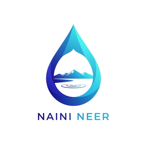 AI Design for Create a premium vector logo for the brand name “NAINI NEER”.
Concept: a sleek geometric water drop that contains a calm lake curve inside it.
Inside the drop, add one smooth horizon line and subtle ripple rings to symbolize Naini Lake.
Optional: include a minimal mountain silhouette at the top of the drop, very clean and thin.
Style: modern, minimal, flat vector, soft curves, clean symmetrical layout.
Color palette: deep blue, aqua blue, sky blue.
Typography: clean modern sans-serif for “NAINI NEER”, soft but confident.
Background: pure white.
No shadows, no textures, no 3D.
Overall feel: purity, nature, calm freshwater identity, high-quality brand.
