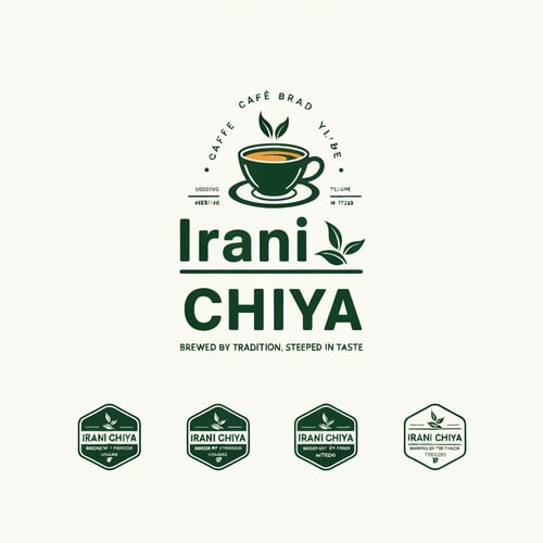 AI Design for “Create a modern, eye-catching logo for a café brand called Irani Chiya. The logo should strongly represent authentic tea culture with bold tea vibes. Include the slogan: ‘BREWED BY TRADITION, STEEPED IN TASTE’.
Use a clean, minimal yet premium design style. Incorporate elements like a steaming tea cup, tea leaves, or a traditional Irani tea kettle, but keep the design modern, iconic, and brandable.
Primary brand colors must be: Green #0D8140 and Yellow #FFF200 — use them prominently for contrast, vibrance, and recognition.
Typography should be bold, slightly vintage, and highly readable to match Irani chai heritage. The overall logo should feel warm, inviting, and memorable.
Generate variations including emblem style, icon-focused, badge-style, and wordmark versions with the slogan.”