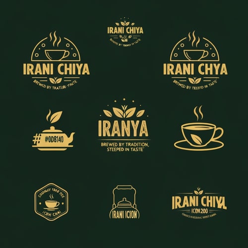 AI Design for “Create a modern, eye-catching logo for a café brand called Irani Chiya. The logo should strongly represent authentic tea culture with bold tea vibes. Include the slogan: ‘BREWED BY TRADITION, STEEPED IN TASTE’.
Use a clean, minimal yet premium design style. Incorporate elements like a steaming tea cup, tea leaves, or a traditional Irani tea kettle, but keep the design modern, iconic, and brandable.
Primary brand colors must be: Green #0D8140 and Yellow #FFF200 — use them prominently for contrast, vibrance, and recognition.
Typography should be bold, slightly vintage, and highly readable to match Irani chai heritage. The overall logo should feel warm, inviting, and memorable.
Generate variations including emblem style, icon-focused, badge-style, and wordmark versions with the slogan.” make best as you can possible