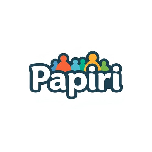 AI Design for logo for the paper figures brand named: "Papirić"
