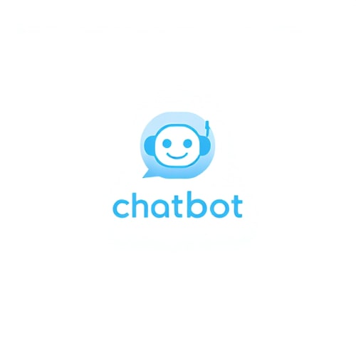 AI Design for Design a sleek and modern logo for a chatbot application. The logo should feature a minimalistic robot face or icon integrated into a smooth, rounded chat bubble. Use a clean and balanced color palette of pastel blue and white, with subtle gradients for a professional yet approachable feel. The robot should have simple features like a smiling face or expressive eyes to convey friendliness and intelligence. Pair the icon with the chatbot’s name in a clean, sans-serif font, positioned either beside or below the icon. Focus on simplicity, symmetry, and elegance, ensuring the design looks polished and versatile across platforms.